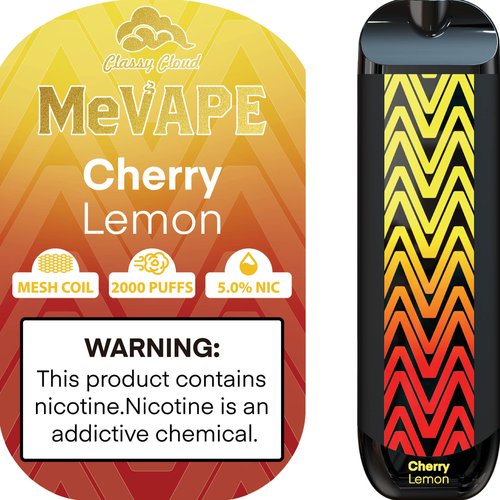 MEVAPE 2000 PUFFS 5% 10PK  CHERRY LEMON