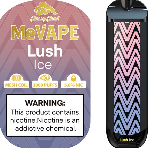 MEVAPE 2000 PUFFS 5% 10PK LUSH ICE