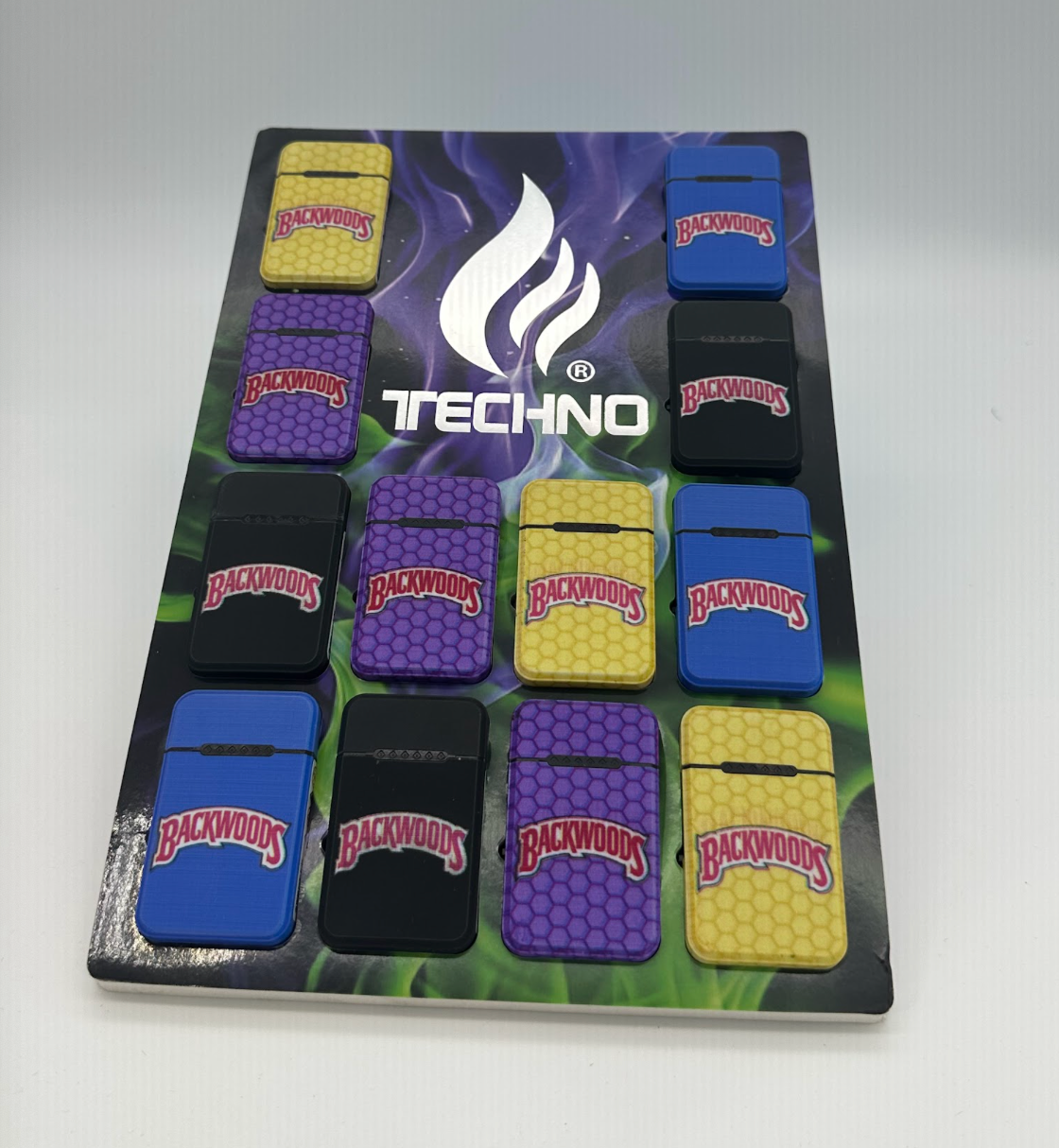 Techno Torch Lighter (BW) 12ct