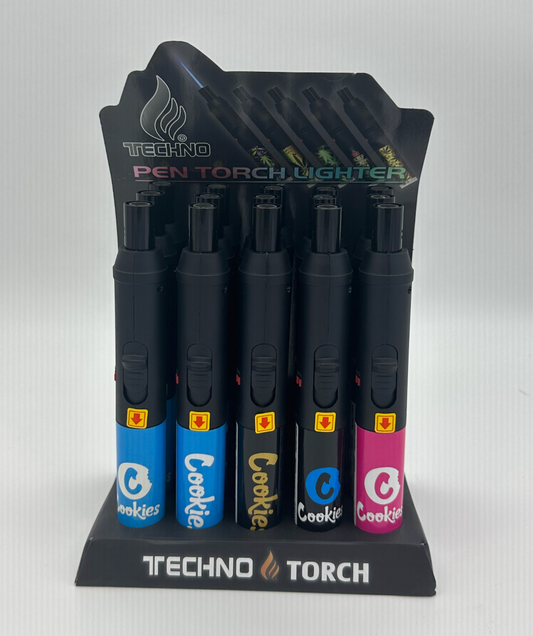 Techno Pen Torch Lighter 15ct