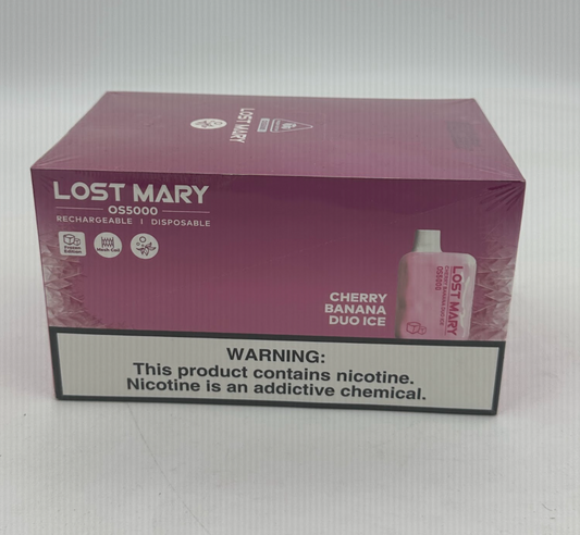 Lost Mary OS5000 (cherry banana duo ice)