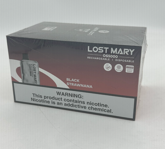 Lost Mary OS5000 (black strawnana)