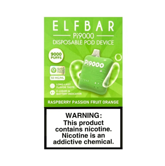 Elfbar Pi9000 (raspberry passion fruit orange)