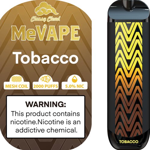 MEVAPE 2000 PUFFS 5% 10PK TOBACCO