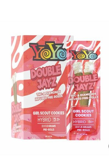 YOYO (DOUBLE JAYZ) THCA DIAMOND INFUSED PRE ROLLS – DISPLAY OF 10